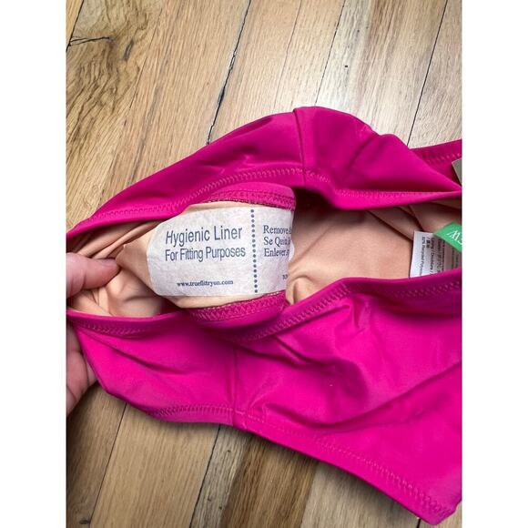 NWT J. Crew High Rise Full Coverage Pink Fuchsia Bikini Bottom Women's XXS BM426 - Picture 6 of 7